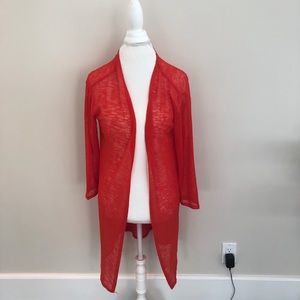 Orange/red cardigan